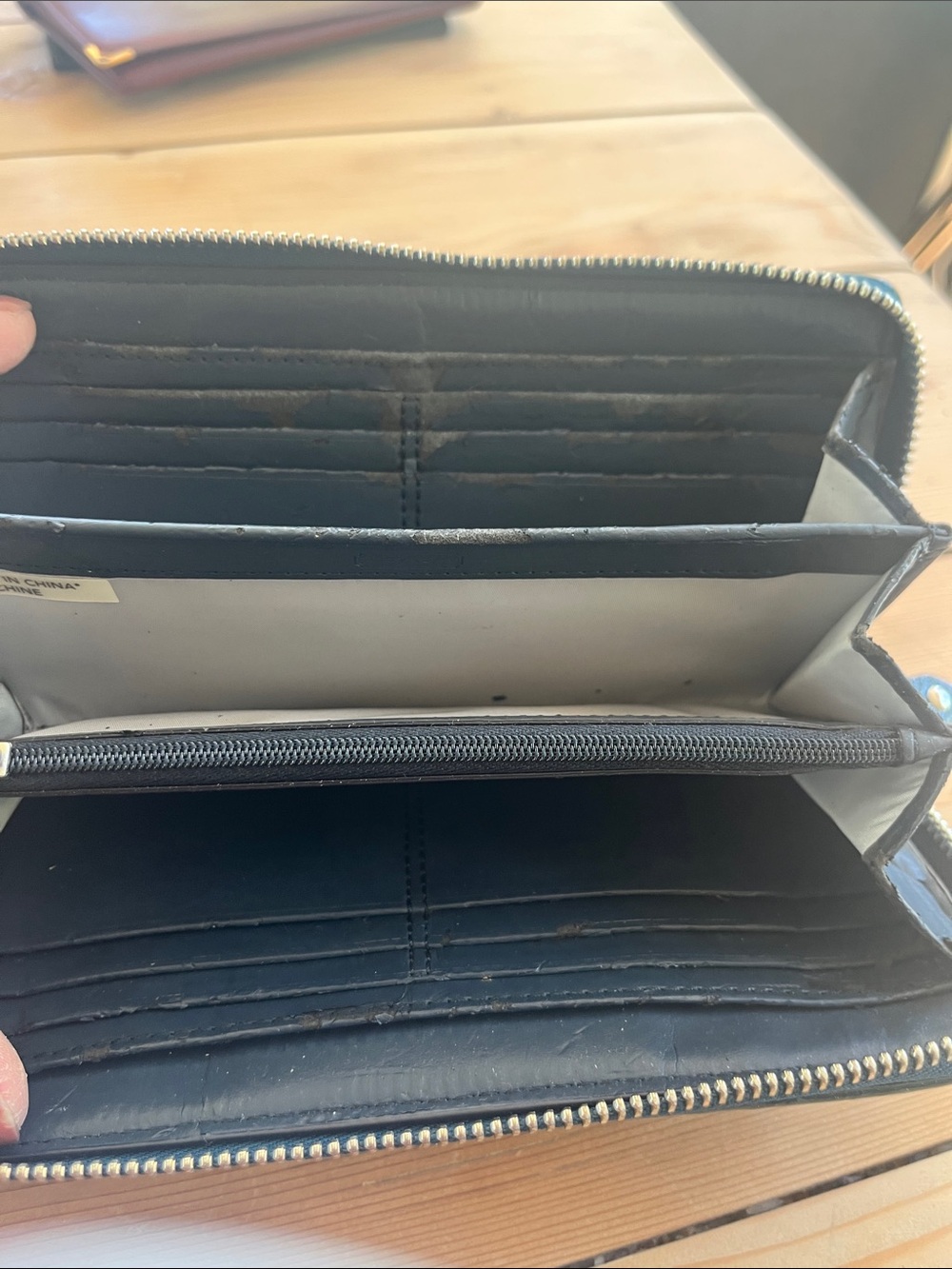 Coach Teal Fabric Wallet - Picture 7 of 8